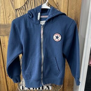 Converse Kids Navy Zip-Up Hoodie. 8/10 years